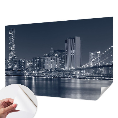 Samolepicí fototapeta do obýváků Noční město