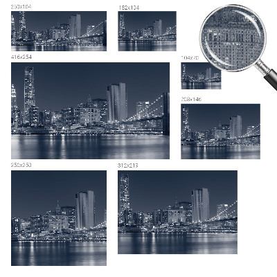 Samolepicí fototapeta do obýváků Noční město