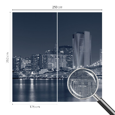 Samolepicí fototapeta do obýváků Noční město