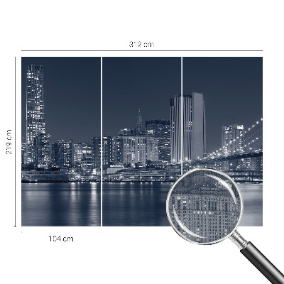 Samolepicí fototapeta do obýváků Noční město