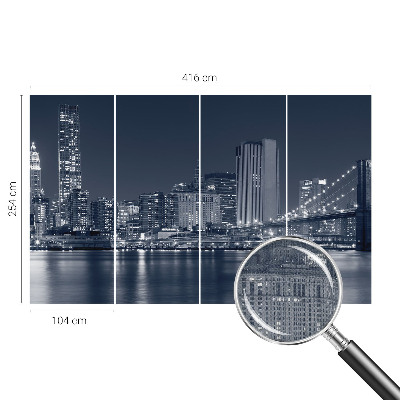 Samolepicí fototapeta do obýváků Noční město