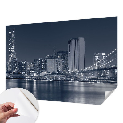 Samolepicí fototapeta do obýváků Noční město