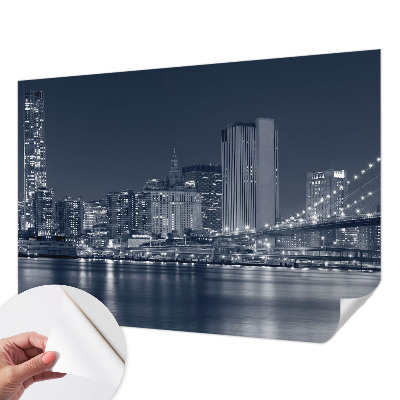 Samolepicí fototapeta do obýváků Noční město