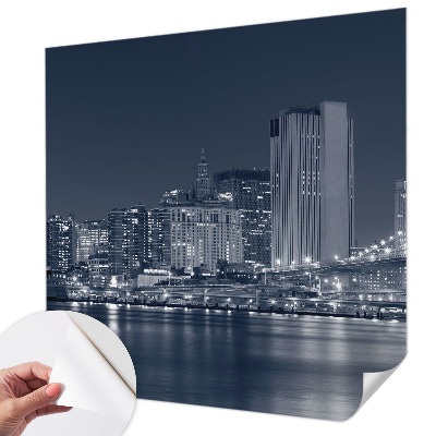 Samolepicí fototapeta do obýváků Noční město