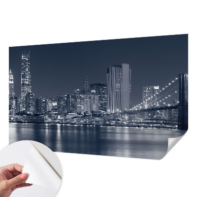Samolepicí fototapeta do obýváků Noční město