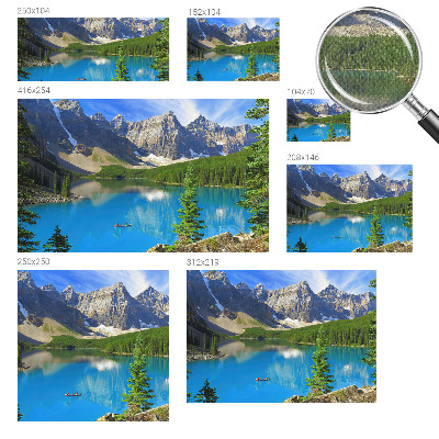 Moderní samolepicí fototapeta Horské jezero