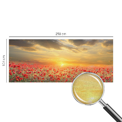 Samolepící fototapeta 3d Makové pole