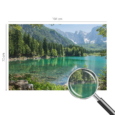 Samolepicí fototapeta na zeď Zelené jezero