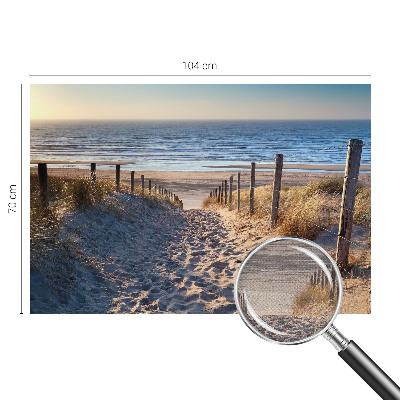 Samolepicí fototapeta do ložnice Cesta po pláži