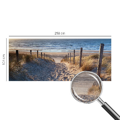 Samolepicí fototapeta do ložnice Cesta po pláži