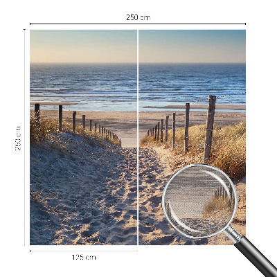 Samolepicí fototapeta do ložnice Cesta po pláži