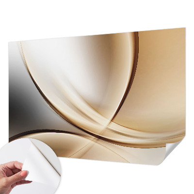 Samolepicí fototapeta do ložnice Zaoblené čáry