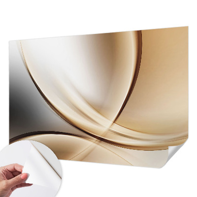 Samolepicí fototapeta do ložnice Zaoblené čáry