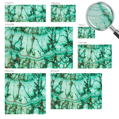 Fotografická tapeta na zeď Zelené vzory