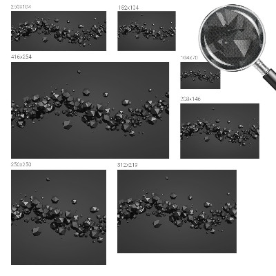 Samolepicí fototapeta do ložnice Černé hrudky