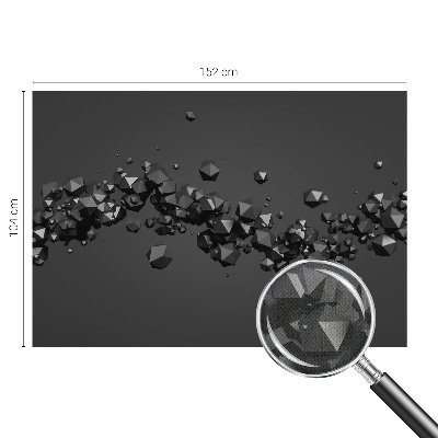 Samolepicí fototapeta do ložnice Černé hrudky