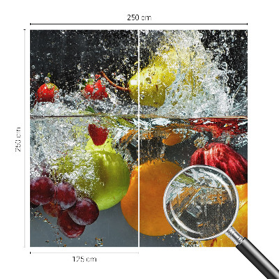 Fotografická tapeta na zeď Ovoce ve vodě