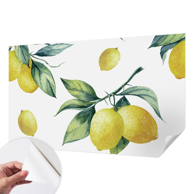 Samolepicí dekorativní fototapeta Citronový motiv