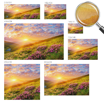 Moderní samolepicí fototapeta Horský západ