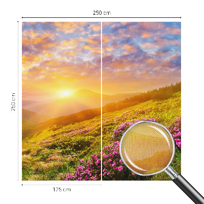 Moderní samolepicí fototapeta Horský západ