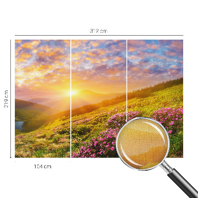 Moderní samolepicí fototapeta Horský západ