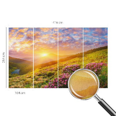 Moderní samolepicí fototapeta Horský západ