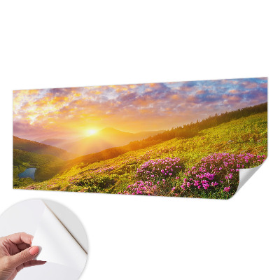 Moderní samolepicí fototapeta Horský západ