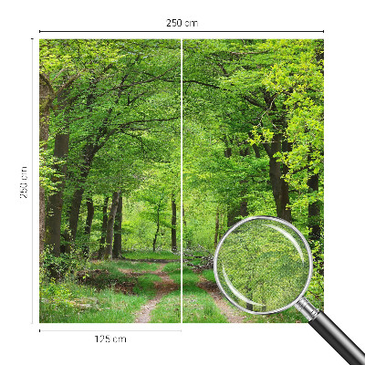 Samolepicí fototapeta na míru Lesní cesta