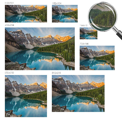 Samolepicí fototapeta na zeď Odraz v horách