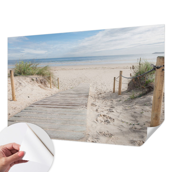 Samolepicí fototapeta do obýváků Dřevěný chodník