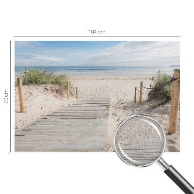 Samolepicí fototapeta do obýváků Dřevěný chodník