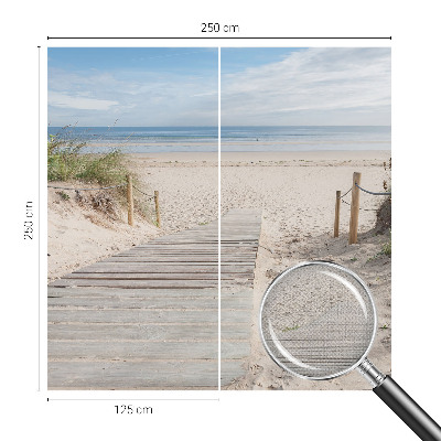 Samolepicí fototapeta do obýváků Dřevěný chodník