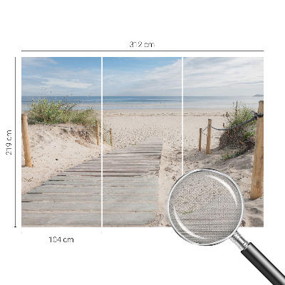 Samolepicí fototapeta do obýváků Dřevěný chodník