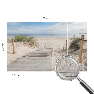 Samolepicí fototapeta do obýváků Dřevěný chodník