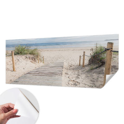 Samolepicí fototapeta do obýváků Dřevěný chodník