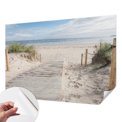 Samolepicí fototapeta do obýváků Dřevěný chodník