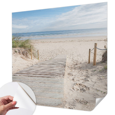 Samolepicí fototapeta do obýváků Dřevěný chodník