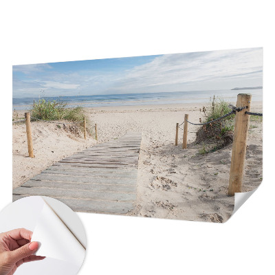 Samolepicí fototapeta do obýváků Dřevěný chodník