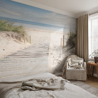 Samolepicí fototapeta do obýváků Dřevěný chodník