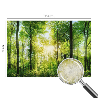 Samolepicí fototapeta do ložnice Lesní harmonie