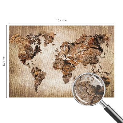 Fototapeta pro holku Dřevěná mapa