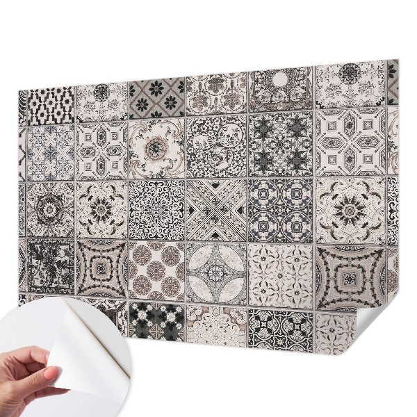 Samolepicí dekorativní fototapeta Vzory dlaždic