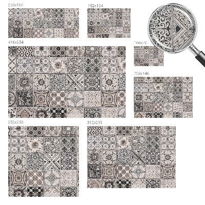 Samolepicí dekorativní fototapeta Vzory dlaždic