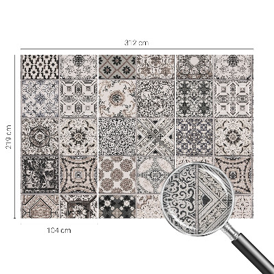 Samolepicí dekorativní fototapeta Vzory dlaždic