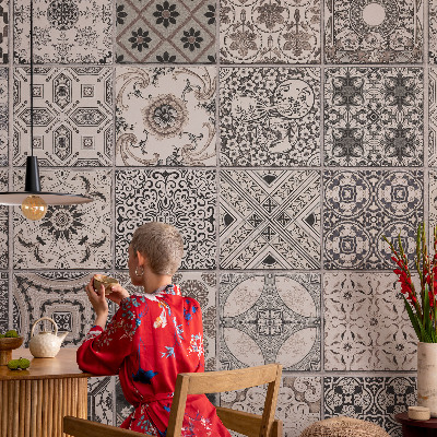Samolepicí dekorativní fototapeta Vzory dlaždic