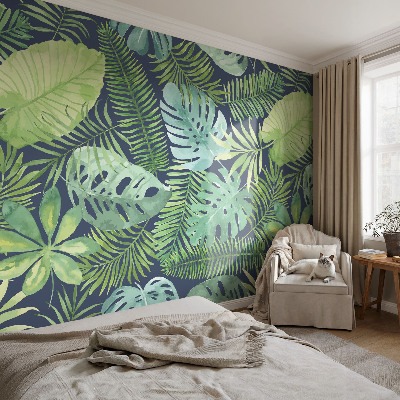 Samolepicí dekorativní fototapeta Tropické listy