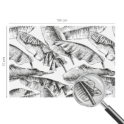 Moderní samolepicí fototapeta Banánové listy