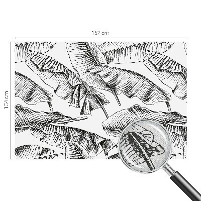 Moderní samolepicí fototapeta Banánové listy