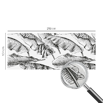 Moderní samolepicí fototapeta Banánové listy