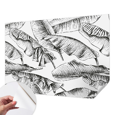 Moderní samolepicí fototapeta Banánové listy